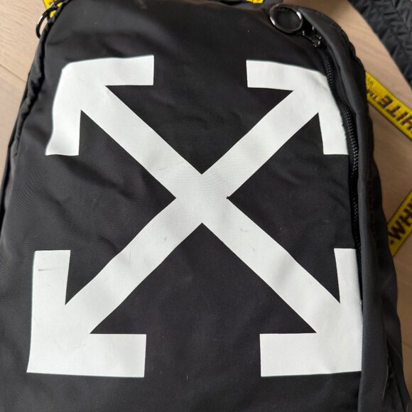 0FF-WHITE Nylon Easy Backpack Cross Arrow Logo c/o Virgil Abloh - Picture 9 of 13